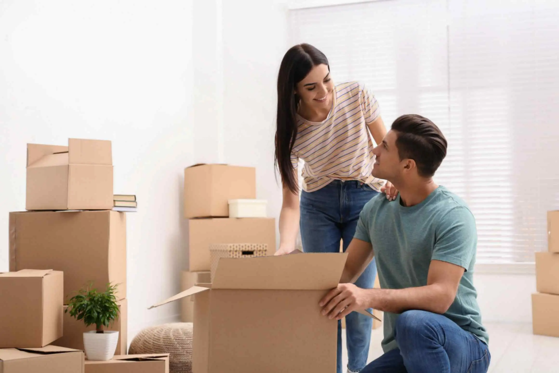 Couple Moving Self Storage